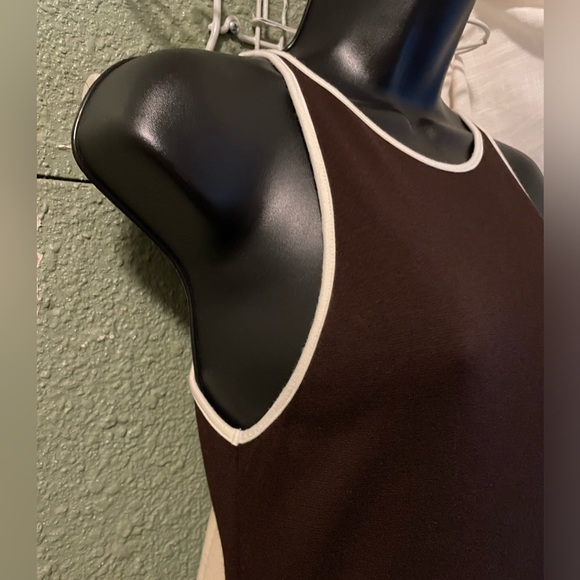 LAUREN Ralph Lauren Sz Brown Micro Tank Midi Dress - Picture 3 of 6